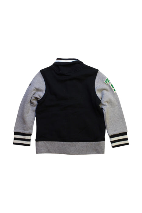 A Black Lightweight Jackets from Miki House in size 4T for boy. (Back View)