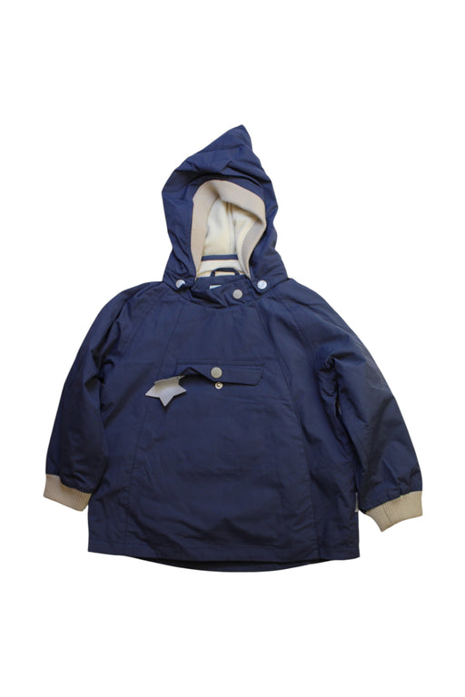 A Navy Rain Jackets from Mini A Ture in size 4T for boy. (Front View)