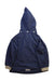 A Navy Rain Jackets from Mini A Ture in size 4T for boy. (Back View)