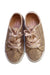 A Gold Sneakers from Keds in size 3T for girl. (Back View)