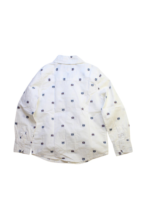 A White Long Sleeve Shirts from OshKosh B'gosh in size 5T for boy. (Back View)