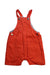 A Orange Overall Shorts from Seed in size 3-6M for neutral. (Front View)
