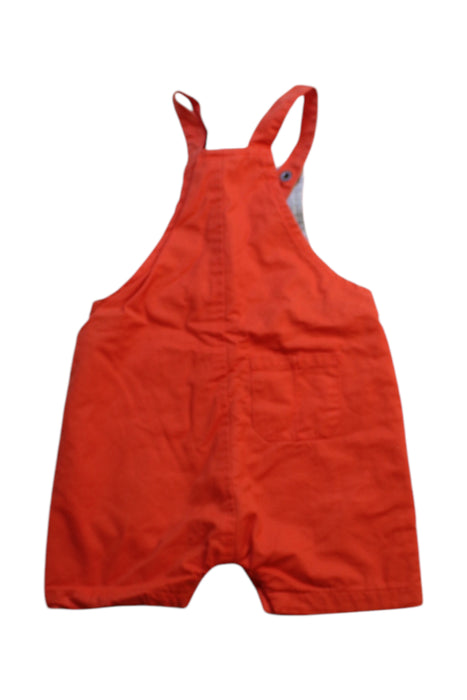A Orange Overall Shorts from Seed in size 3-6M for neutral. (Back View)