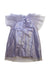 A Purple Sleeveless Dresses from Velveteen in size 4T for girl. (Back View)