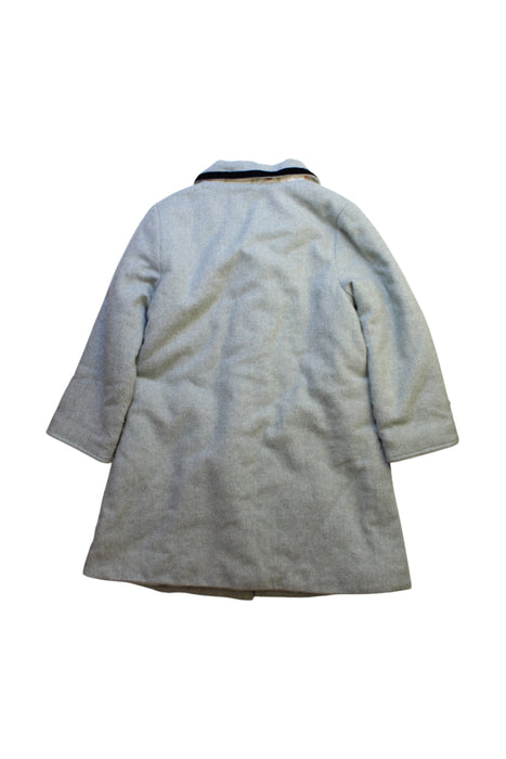 A Grey Coats from Velveteen in size 6T for girl. (Back View)