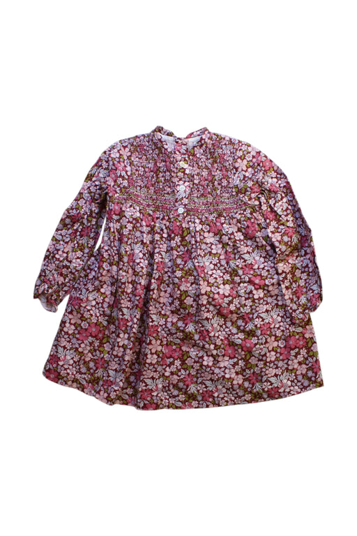 A Multicolour Long Sleeve Dresses from Dona Carmen in size 4T for girl. (Front View)