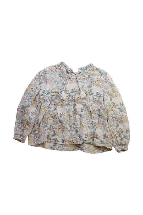 A Multicolour Long Sleeve Tops from Marie Puce in size 4T for girl. (Front View)