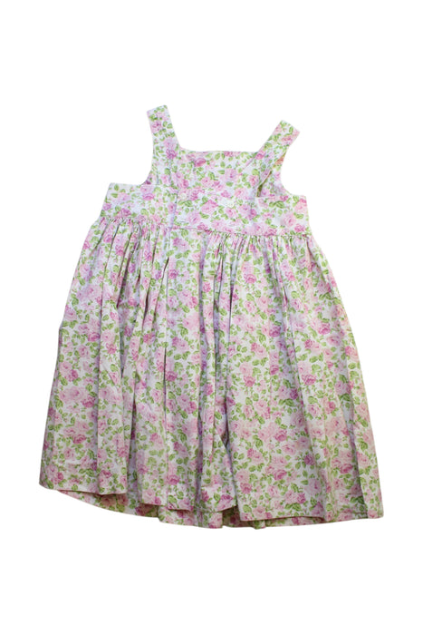 A Multicolour Sleeveless Dresses from Angelina in size 5T for girl. (Back View)