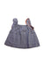 A Blue Sleeveless Dresses from Excuse My French in size 4T for girl. (Front View)