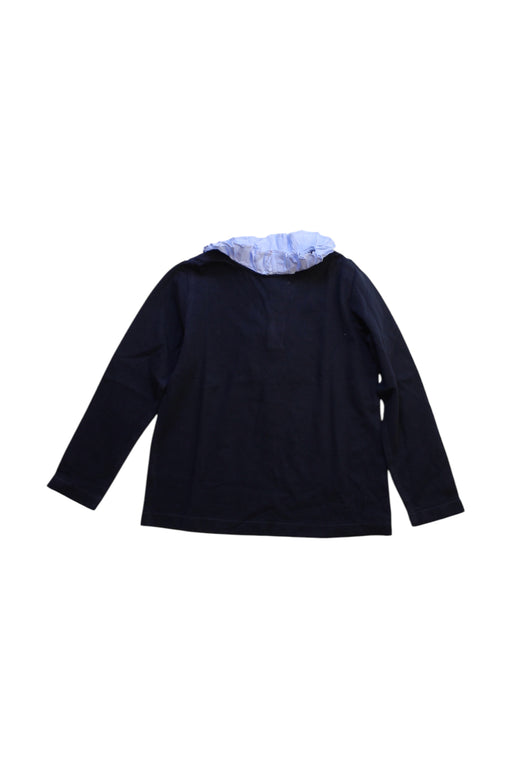 A Black Long Sleeve Tops from Jacadi in size 4T for girl. (Front View)