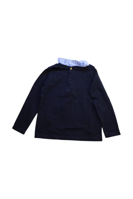 A Black Long Sleeve Tops from Jacadi in size 4T for girl. (Back View)