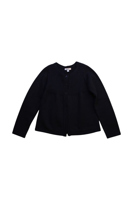 A Navy Cardigans from Jacadi in size 6T for girl. (Front View)