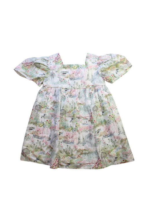 A Multicolour Short Sleeve Dresses from Purete du... Bebe in size 5T for girl. (Front View)