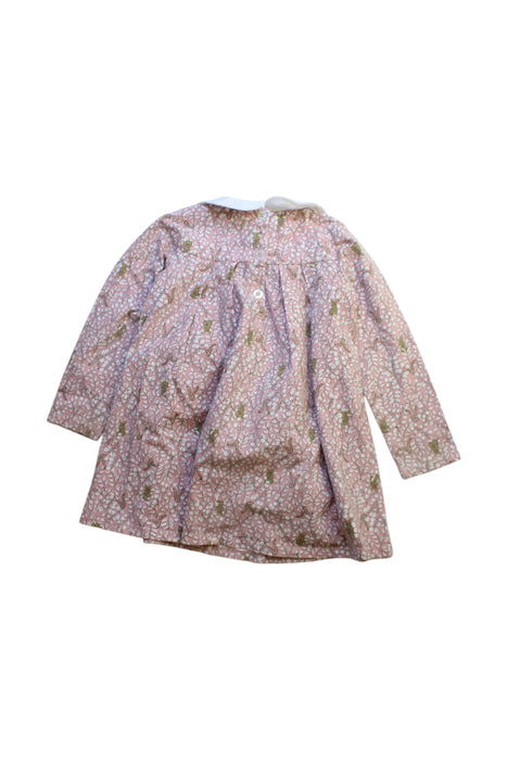 A Pink Long Sleeve Dresses from Confiture in size 3T for girl. (Back View)