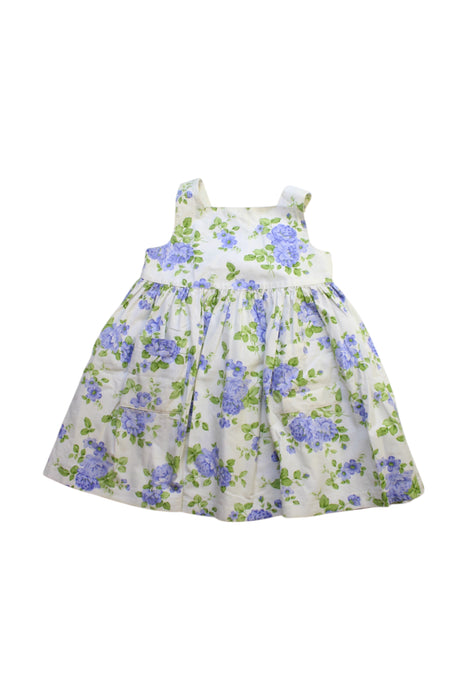 A White Sleeveless Dresses from Confiture in size 2T for girl. (Front View)