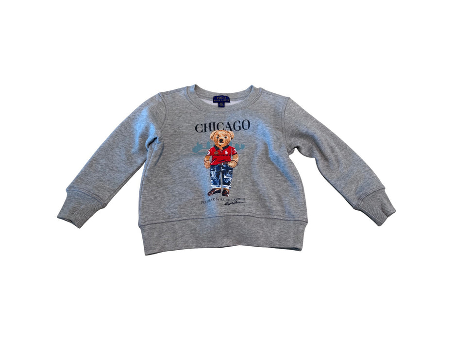 A Grey Crewneck Sweatshirts from Ralph Lauren in size 3T for boy. (Front View)