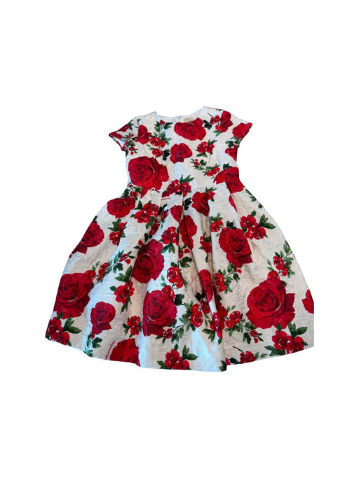 A Red Short Sleeve Dresses from Monnalisa in size 11Y for girl. (Front View)