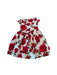 A Red Short Sleeve Dresses from Monnalisa in size 11Y for girl. (Front View)