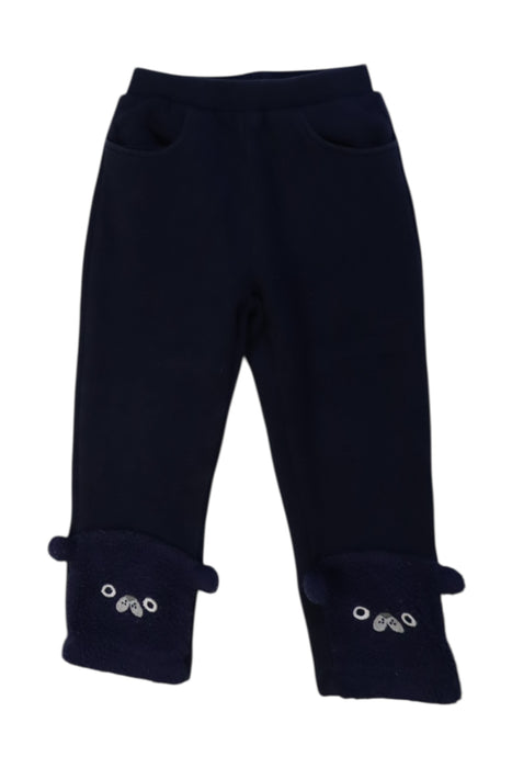 A Navy Leggings from Momonittu in size 2T for boy. (Front View)