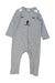 A Grey Long Sleeve Rompers from Seed in size 3-6M for boy. (Front View)