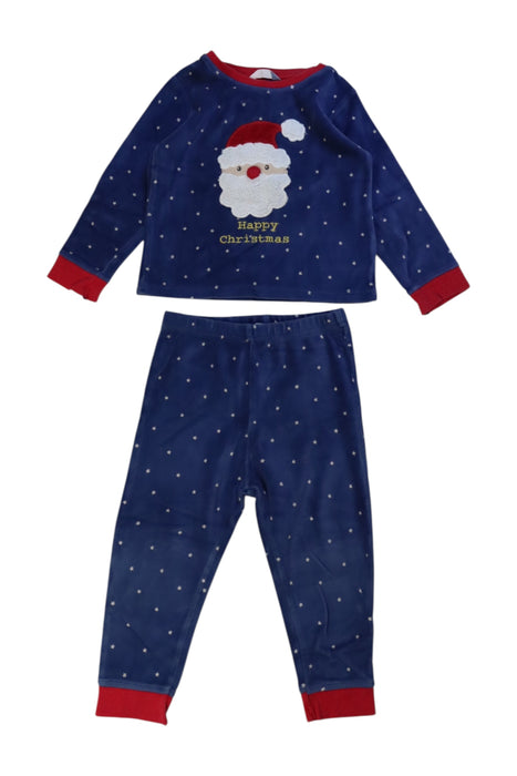 A Navy Pyjama Sets from John Lewis in size 18-24M for boy. (Front View)
