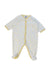 A Yellow Onesies from Petit Bateau in size 0-3M for neutral. (Front View)