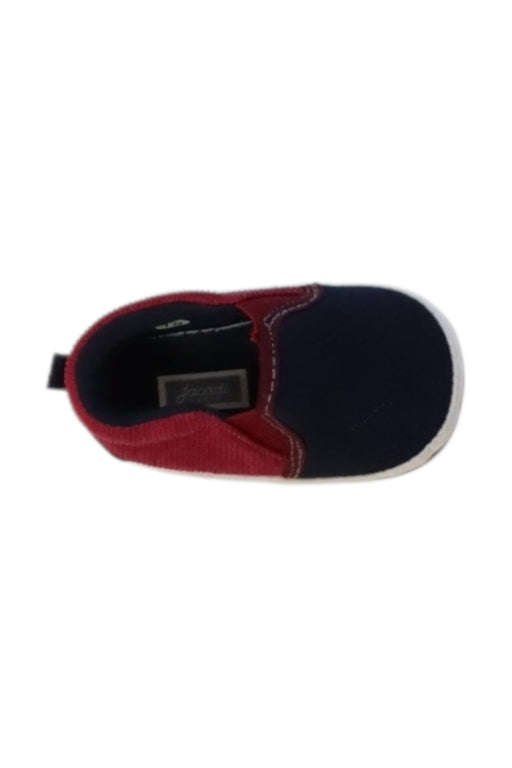 A Navy Slip Ons from Jacadi in size 12-18M for boy. (Front View)