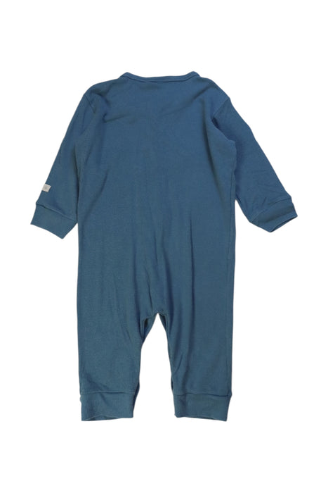 A Teal Onesies from Petit Bateau in size 6-12M for boy. (Back View)