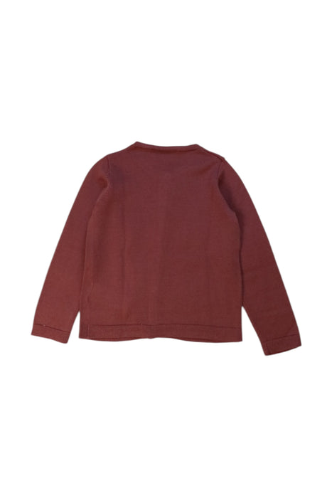 A Burgundy Cardigans from Bonpoint in size 3T for girl. (Back View)