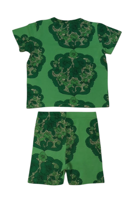 A Green Shorts Sets from Mini Rodini in size 2T for girl. (Back View)