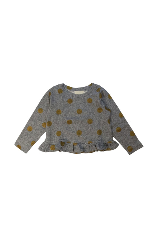 A Grey Long Sleeve Tops from MarMar in size 4T for girl. (Front View)