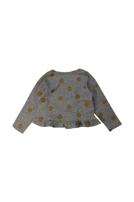 A Grey Long Sleeve Tops from MarMar in size 4T for girl. (Back View)