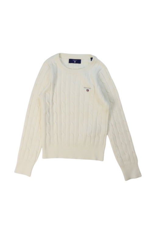 A White Knit Sweaters from GANT in size 5T for girl. (Front View)