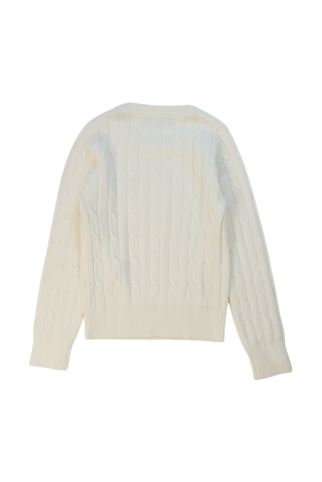 A White Knit Sweaters from GANT in size 5T for girl. (Back View)