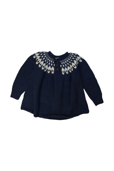 A Navy Sweater Dresses from Shirley Bredal in size 4T for girl. (Front View)