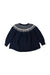 A Navy Sweater Dresses from Shirley Bredal in size 4T for girl. (Back View)