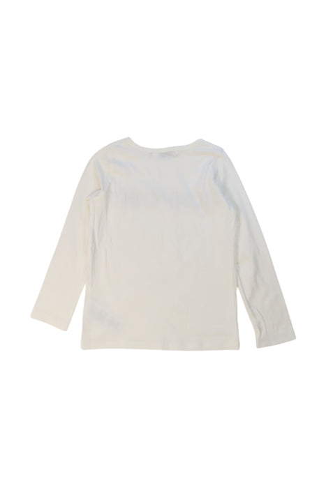 A White Long Sleeve Tops from Bonpoint in size 4T for girl. (Back View)