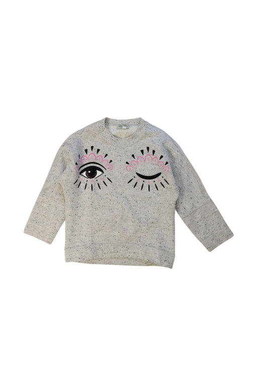 A Pink Crewneck Sweatshirts from Kenzo in size 4T for girl. (Front View)