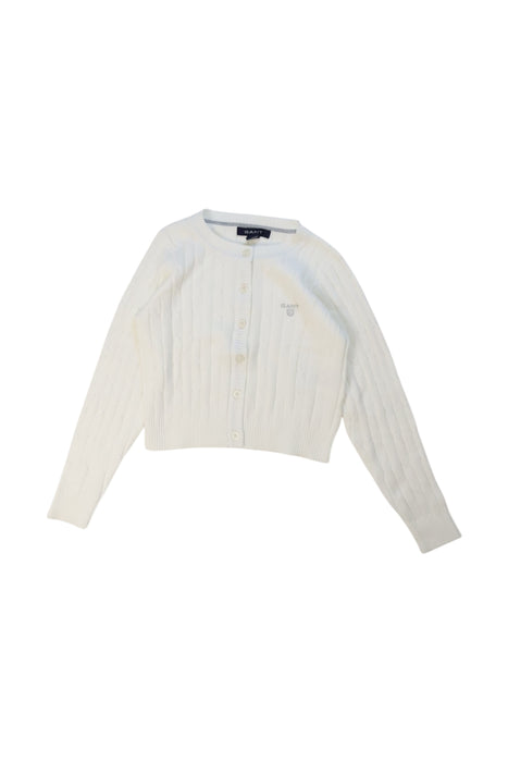 A White Cardigans from GANT in size 3T for girl. (Front View)