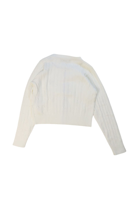 A White Cardigans from GANT in size 3T for girl. (Back View)