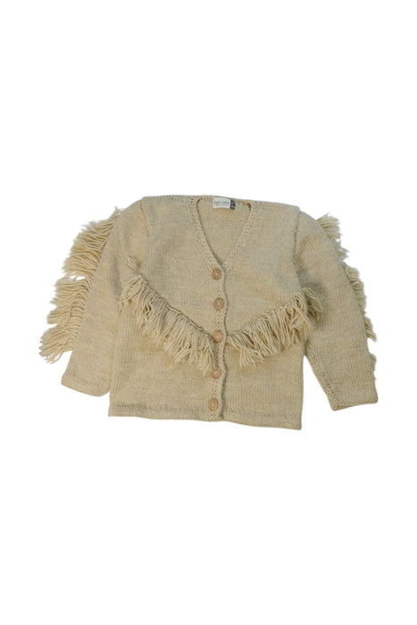 A Beige Cardigans from Kalinka in size 4T for girl. (Front View)