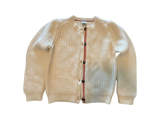 A Ivory Cardigans from Petit Bateau in size 8Y for girl. (Front View)