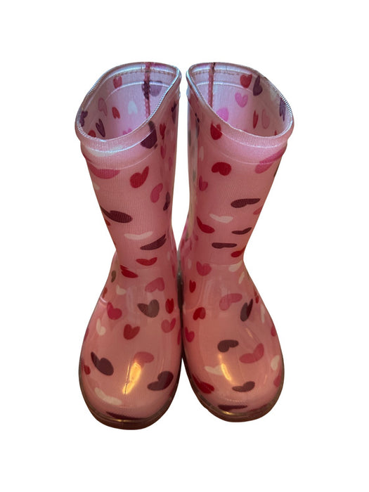 A Pink Rain Boots from Chicco in size 4T for girl. (Front View)