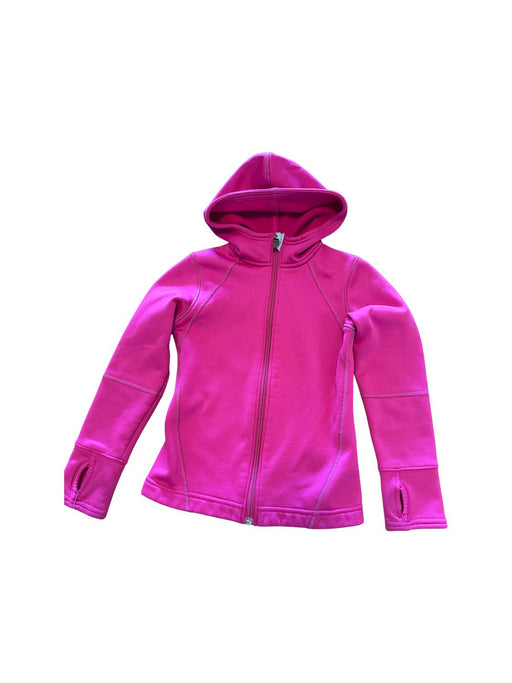 A Pink Hooded Sweatshirts from Lands' End in size 6T for girl. (Front View)
