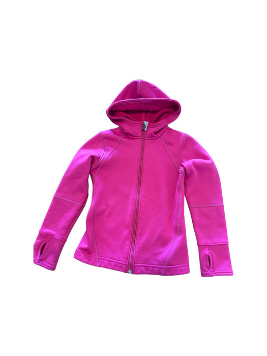 A Pink Hooded Sweatshirts from Lands' End in size 6T for girl. (Front View)