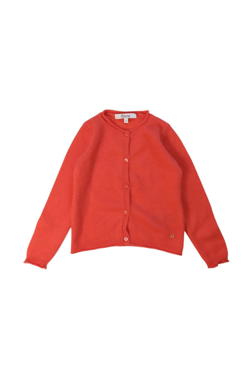 A Red Cardigans from Bonpoint in size 2T for girl. (Front View)