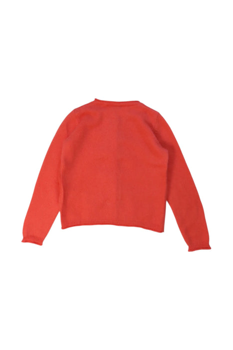 A Red Cardigans from Bonpoint in size 2T for girl. (Back View)