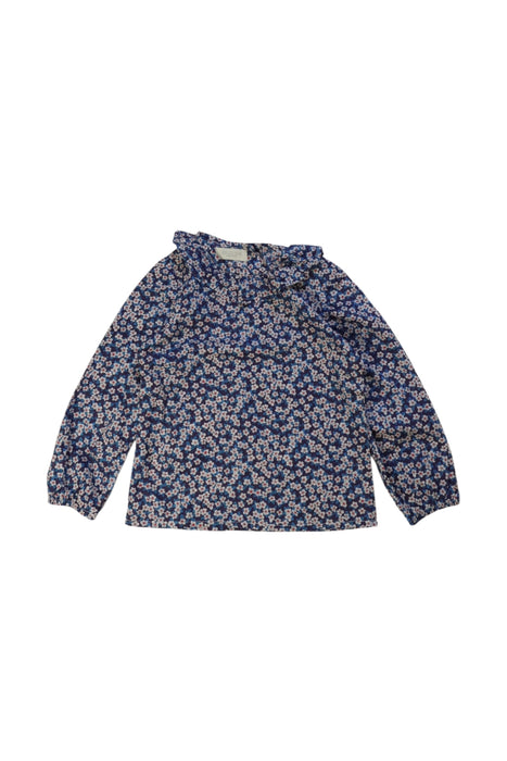 A Blue Long Sleeve Tops from Olivier London in size 3T for girl. (Front View)