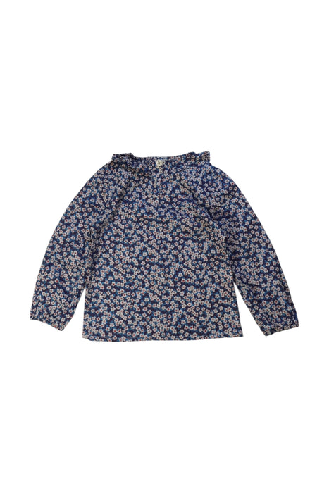 A Blue Long Sleeve Tops from Olivier London in size 3T for girl. (Back View)