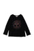 A Black Long Sleeve Tops from Bonpoint in size 4T for girl. (Front View)